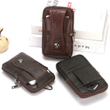 Leather Waist Bag Large Capacity Brown Shoulder Bags