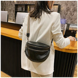 Leather Waist Packs Handbags Cowhide Multi-Purpose Chest Bag