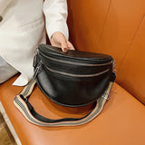 Leather Waist Packs Handbags Cowhide Multi-Purpose Chest Bag
