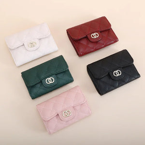 Real Cowhide Leather Wallet Key Holder for Women