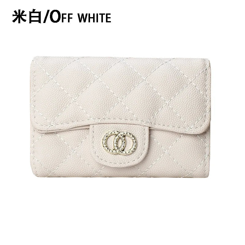 Real Cowhide Leather Wallet Key Holder Organizer Mini Purse for Women