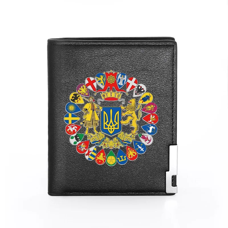 Leather Wallet Men Women Billfold Slim Credit Card/ID Holders Money Bag
