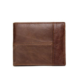 Men's Leather Wallet Multi-Card Bit 2 Fold Wallet