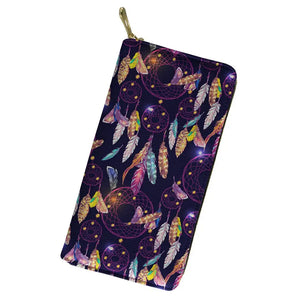 Indian Print Long Wallet Clutch Purse for Women