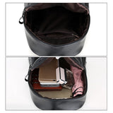 Vintage Leather Women Backpack Daypack Teenager Travel Rucksack