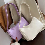 Leather Women Bag Underarm Bag High Shoulder Bag All-match Handbags