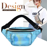 Leather Women Waist Packs Belt Shoulder Bags Multifunction Hiking Bag