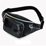 Leather Women Waist Packs Belt Shoulder Bags Multifunction Hiking Bag