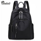 Leather Women School Backpacks High Girl Shoulder Bags