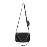 Leather Women Shoulder Bag Purse Chain Handbag Crossbody Bag Set