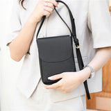 Leather Women's Casual Phone Bag Ladies Messenger