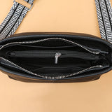 Leather Women's Wide Strap Shoulder Bag Soft Cowhide Totes