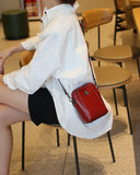 Leather Women's Mobile Phone Bag Shoulder Messenger Purse