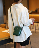 Leather Women's Mobile Phone Bag Shoulder Messenger Purse