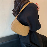 Half Moon Leather Women's Shoulder Bag Casual Totes