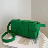 Leather Woven Small Waist Bags For Women Shoulder Bag