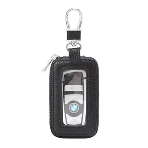 Universal Leather Car Key Case Keychain Wallet Storage Bag
