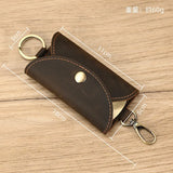 Men's Leather Key Bag Head Layer Cow Leather Multi-Color Key Wallet