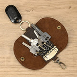 Men's Leather Key Bag Head Layer Cow Leather Multi-Color Key Wallet