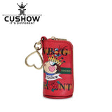 Leather Key Case Small Zipper Key Ring