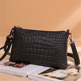 Crocodile Leather Shoulder Bag for Women