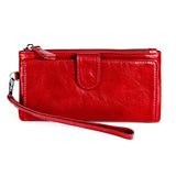 Long Leather Women's Wallet Multifunctional Change Bag Handbag