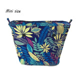 Classic Mini Canvas Insert with Zipper Pocket for O Bag Handbag