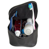 PU Leather Casual Cosmetic Bag Travel Shaving Toiletry Storage