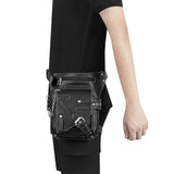 Retro Chain Motorcycle Bag Waist Bag Fanny Pack Chest Bag Purse