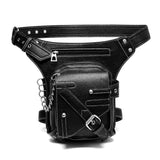 Retro Chain Motorcycle Bag Waist Bag Fanny Pack Chest Bag Purse