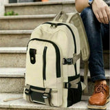 Canvas Travel Backpack Large Capacity Rucksack Teen Sport School Bag Mochila