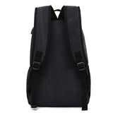 Casual Men School Backpack Travel Canvas College Laptop Bag