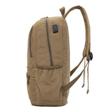 Casual Men School Backpack Travel Canvas College Laptop Bag