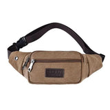 Canvas Mobile Phone Bag Sports Running Outdoor Pockets Men Women