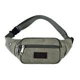 Canvas Mobile Phone Bag Sports Running Outdoor Pockets Men Women