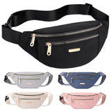 Leisure Waist Bum Bag Women Men Oxford Waist Bag Belt Pouch Zip Fanny Pack