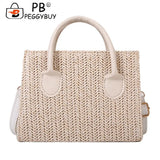 Straw Shoulder Bag Summer Beach Rattan Handbag