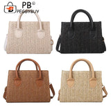Straw Shoulder Bag Summer Beach Rattan Handbag
