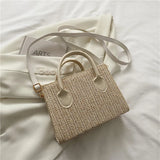 Straw Shoulder Bag Summer Beach Rattan Handbag