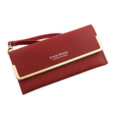 Leisure Long Wallet Women's Solid Handbag Purse