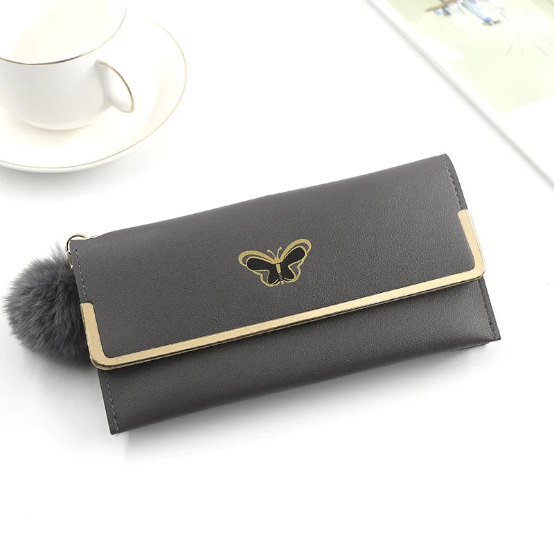 Leisure Long Wallet Women's Solid Handbag Purse