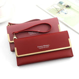 Leisure Long Wallet Women's Solid Handbag Purse