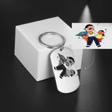 Child Art Keychain Personalized Kids Drawing Key Chain
