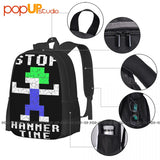 Lemmings Hammer Time Video Game Gamer Gaming Geek Nerd Lemming Backpack
