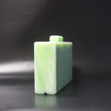 Lemon Green Resin Chain Acrylic Box Clutch Evening Handbag