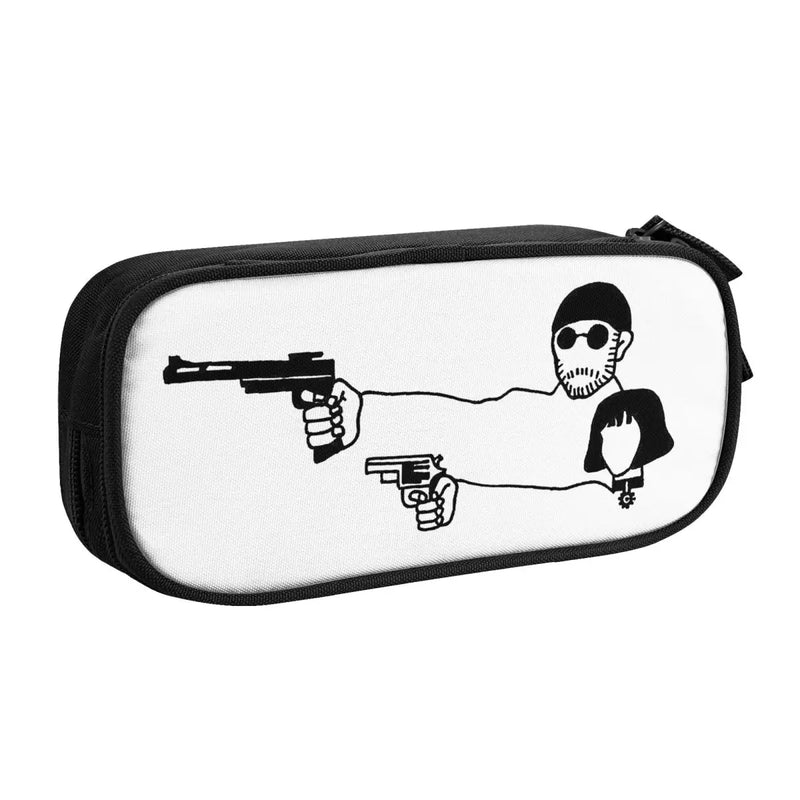 Leon The Professional Pen Box Student School Anime Zipper Pen Bag