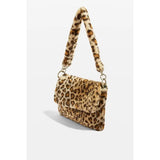 Leopard Fur Warm Shoulder Handbags Totes Bag Clutch Purse Ladies Crossbody Bag