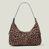 Leopard Cow Shoulder Bag Women Winter Vintage Ladies Purses Handbags Work Party