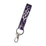Leopard Key Wallet For Women Men PU Leather Female Ring Personality Creative
