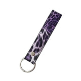 Leopard Key Wallet For Women Men PU Leather Female Ring Keys Wallets